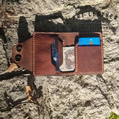 Mały portfel skórzany Handmade