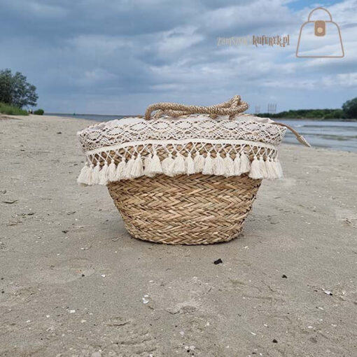 Torebka koszyk plażowy detal